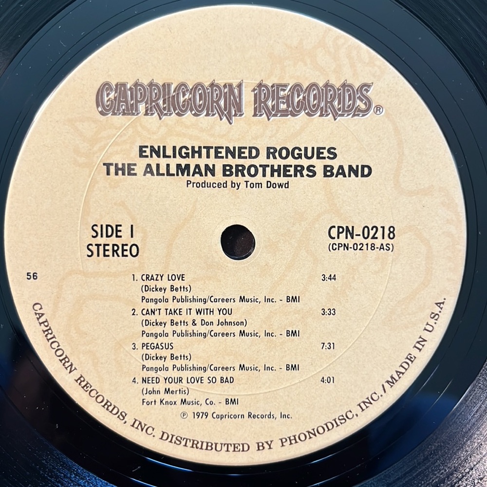 The Allman Brothers Band - “Enlightened Rouges” Vinyl LP - Picture 4 of 5
